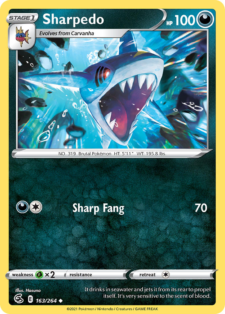 Sharpedo - Fusion Strike (Uncommon) [FST-163] English / Near Mint / Normal