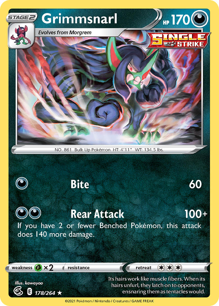 Grimmsnarl - Fusion Strike (Holo Rare) [FST-178] English / Near Mint / Normal