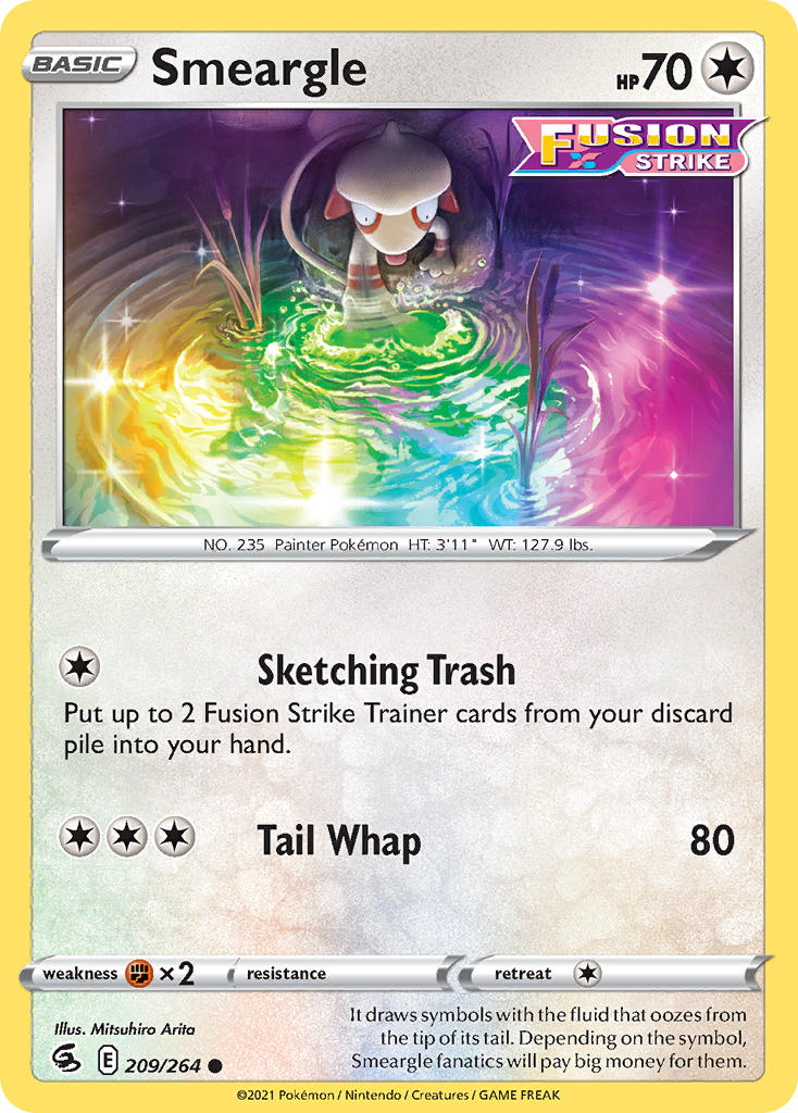 Smeargle - Fusion Strike (Common) [FST-209] English / Near Mint / Normal