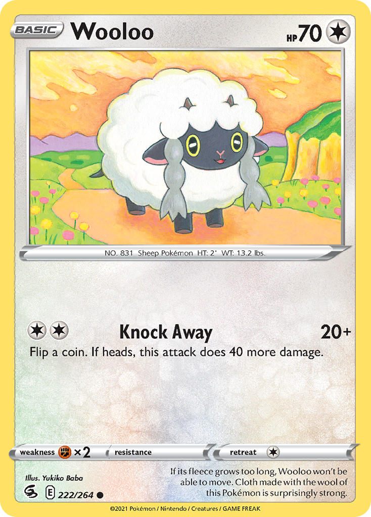 Wooloo - Fusion Strike (Common) [FST-222] English / Near Mint / Normal