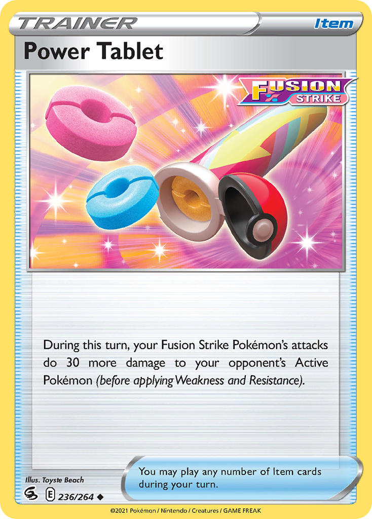 Power Tablet - Fusion Strike (Uncommon) [FST-236] English / Near Mint / Normal