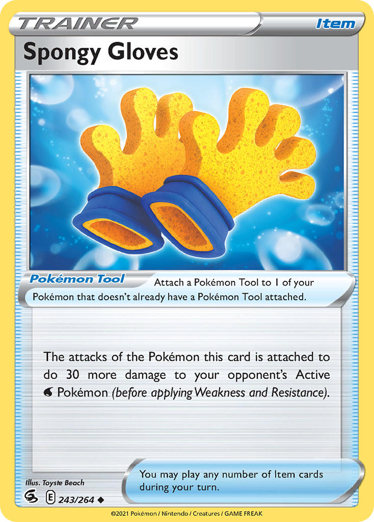 Spongy Gloves - Fusion Strike (Uncommon) [FST-243] English / Near Mint / Normal