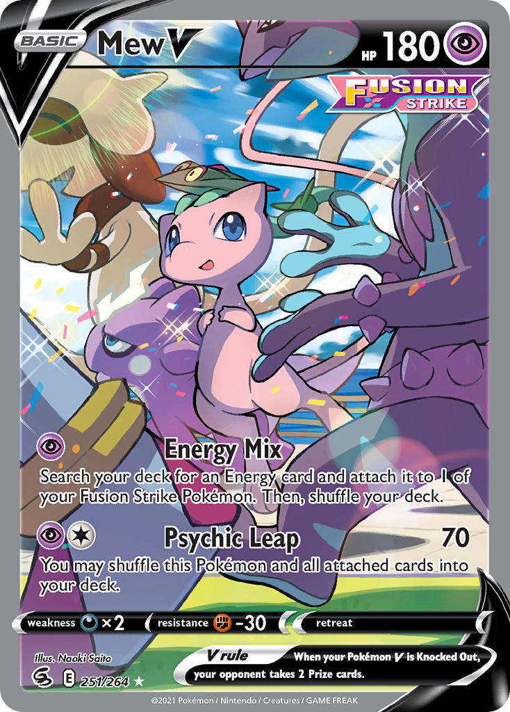 Mew V - Fusion Strike (Ultra Rare) [FST-251] English / Near Mint / Normal
