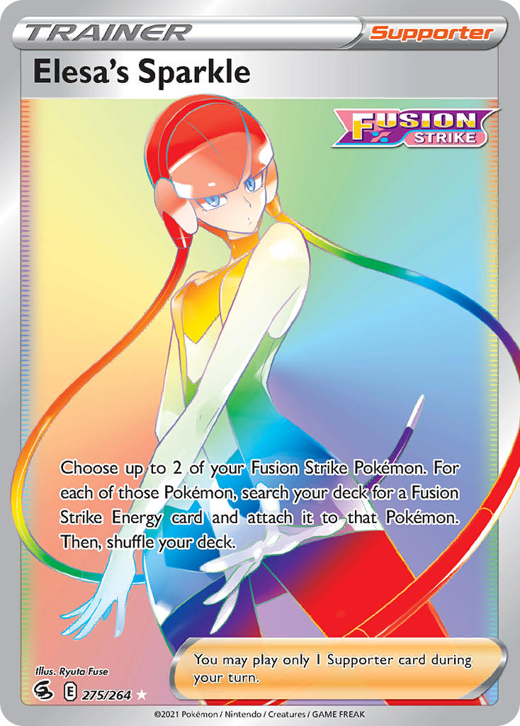 Elesa's Sparkle - Fusion Strike (Secret Rare) [FST-275] English / Near Mint / Normal