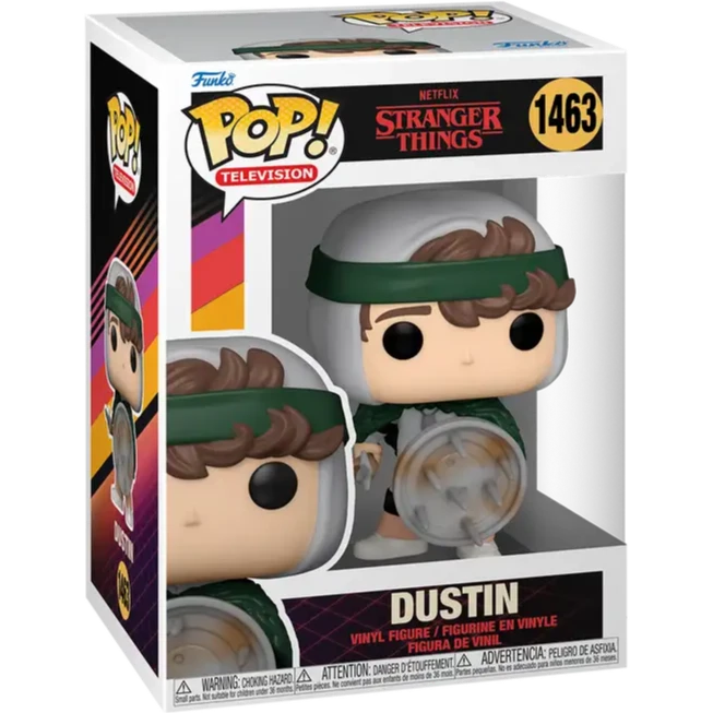 Funko POP! - Stranger Things S4: Dustin w. Shield #1463