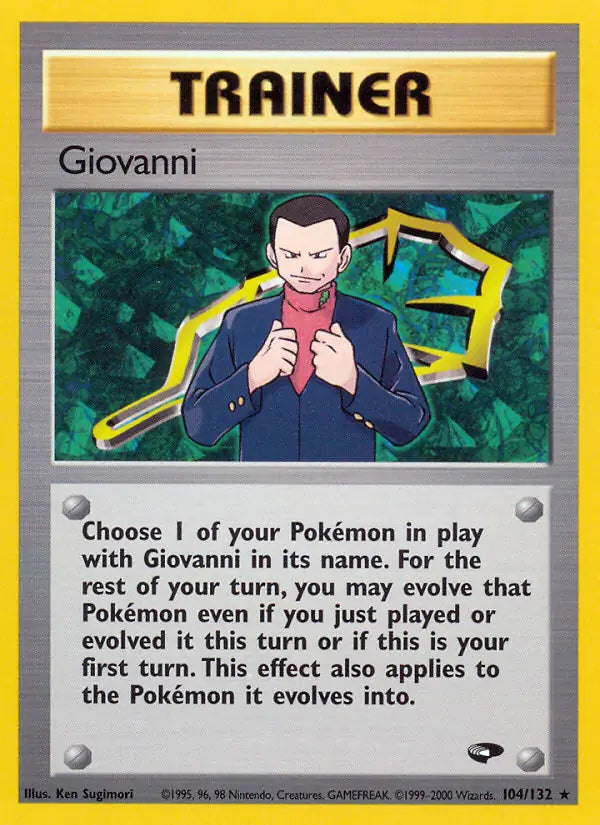 Giovanni⁣ - Gym Challenge⁣ (Rare)⁣ [104] English / Poor / Normal