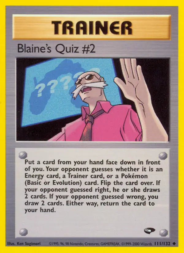 Blaine's Quiz #2⁣ - Gym Challenge⁣ (Uncommon)⁣ [111] English / Excellent / Normal
