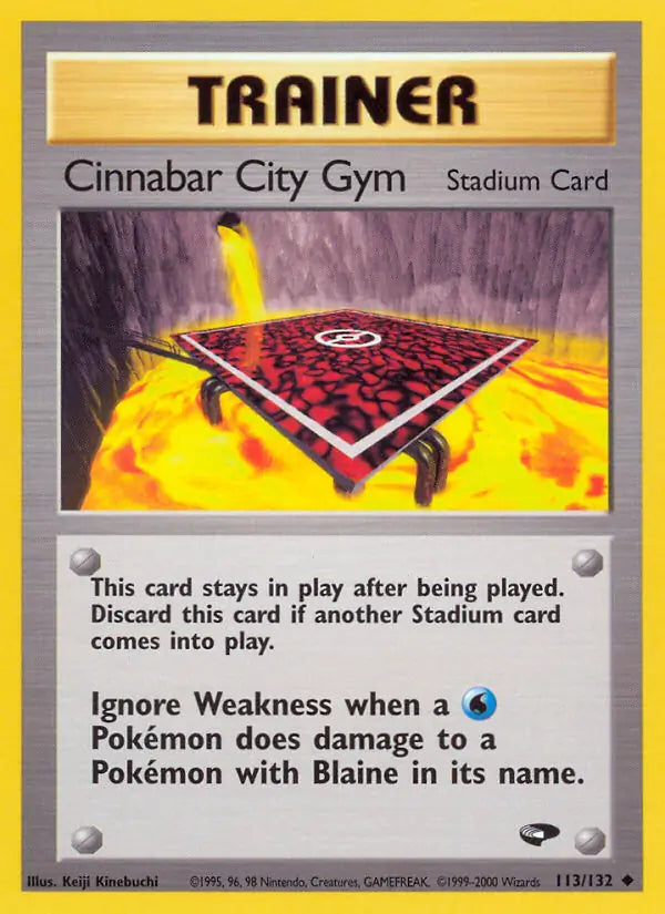 Cinnabar City Gym⁣ - Gym Challenge⁣ (Uncommon)⁣ [113] English / Poor / Normal