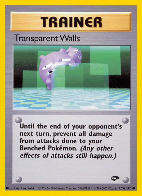 Transparent Walls⁣ - Gym Challenge⁣ (Common)⁣ [125] English / Near Mint / 1st-Edition