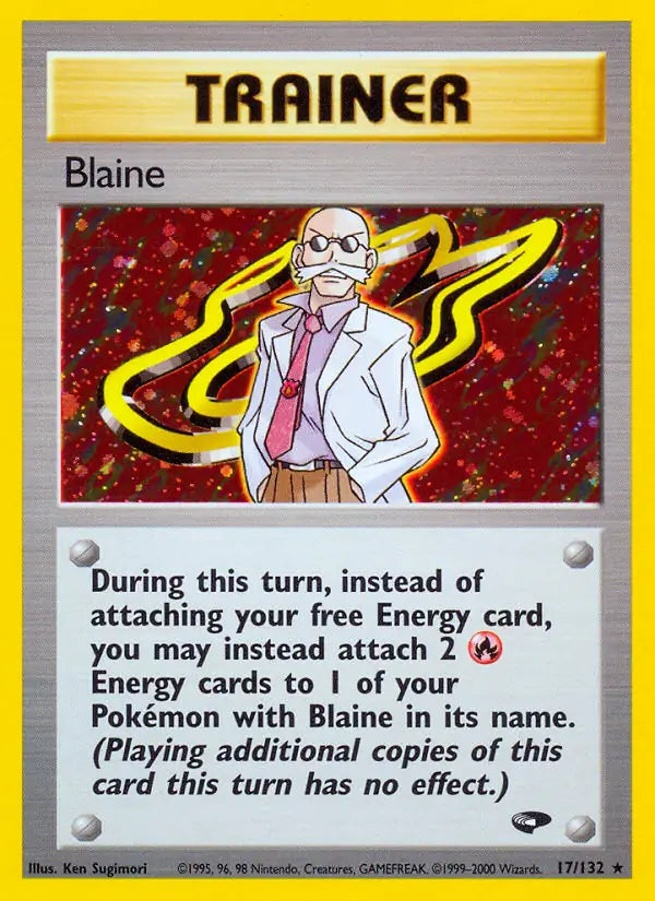 Blaine⁣ - Gym Challenge⁣ (Holo Rare)⁣ [17] English / Poor / Normal
