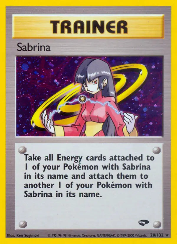 Sabrina⁣ - Gym Challenge⁣ (Holo Rare)⁣ [20] English / Light Played / Normal