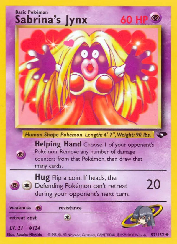 Sabrina's Jynx⁣ - Gym Challenge⁣ (Uncommon)⁣ [57] English / Poor / Normal