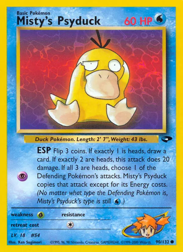 Misty's Psyduck⁣ - Gym Challenge⁣ (Common)⁣ [90] English / Excellent / Normal