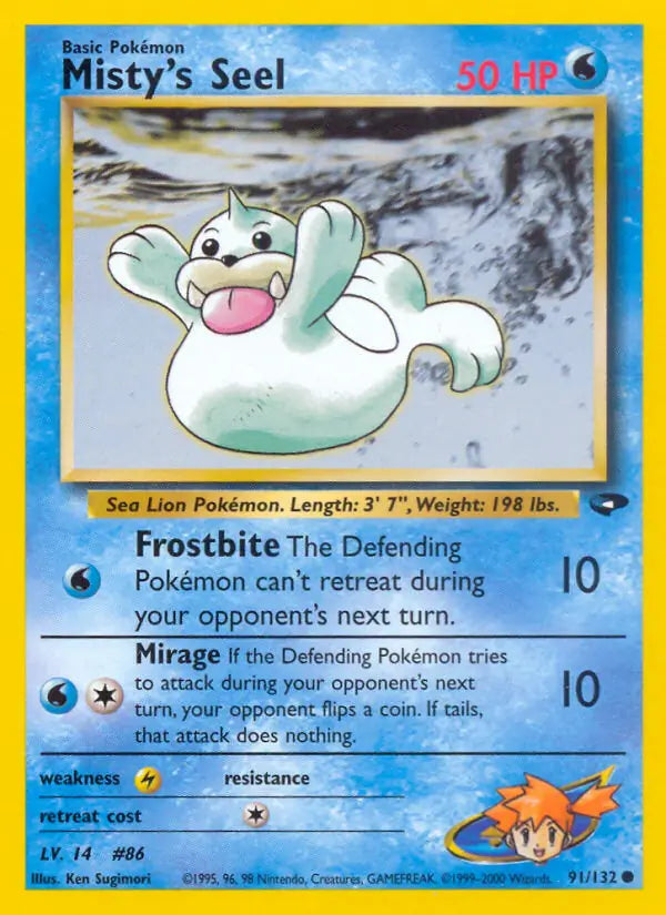 Misty's Seel⁣ - Gym Challenge⁣ (Common)⁣ [91] English / Near Mint / 1st-Edition