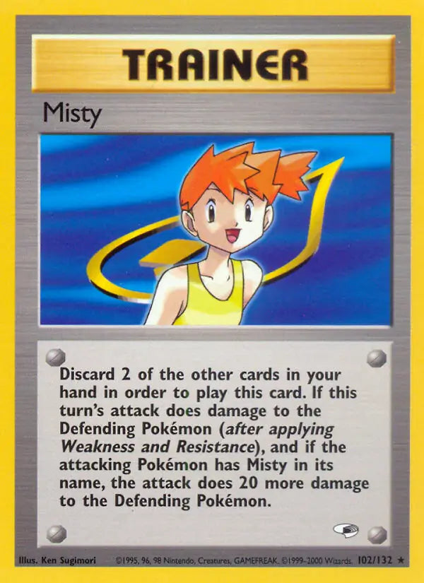 Misty⁣ - Gym Heroes⁣ (Rare)⁣ [102] English / Good / Normal