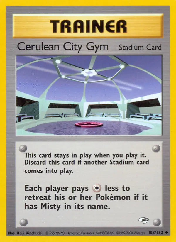 Cerulean City Gym⁣ - Gym Heroes⁣ (Uncommon)⁣ [108] English / Light Played / Normal