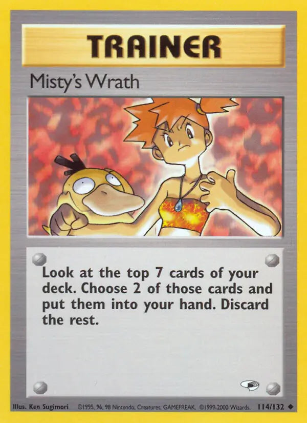 Misty's Wrath⁣ - Gym Heroes⁣ (Uncommon)⁣ [114] English / Near Mint / 1st-Edition