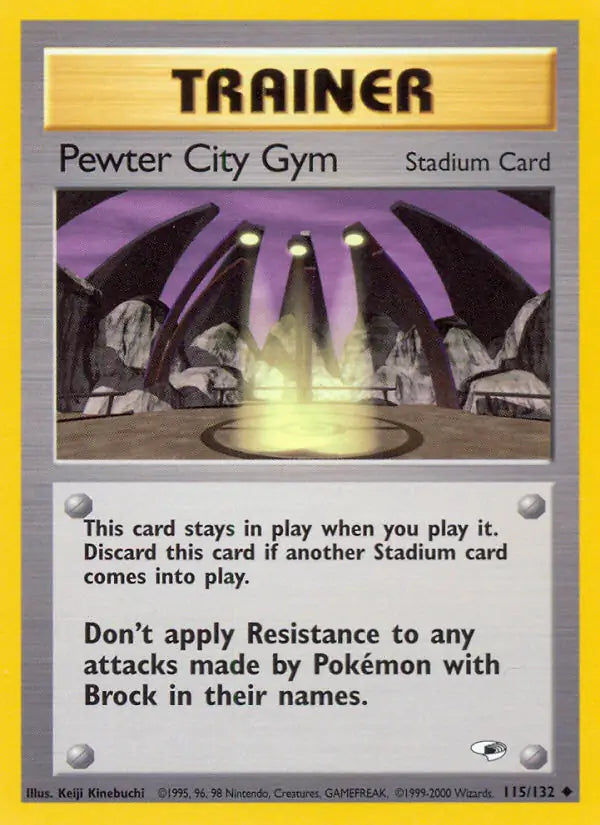 Pewter City Gym⁣ - Gym Heroes⁣ (Uncommon)⁣ [115] English / Light Played / Normal