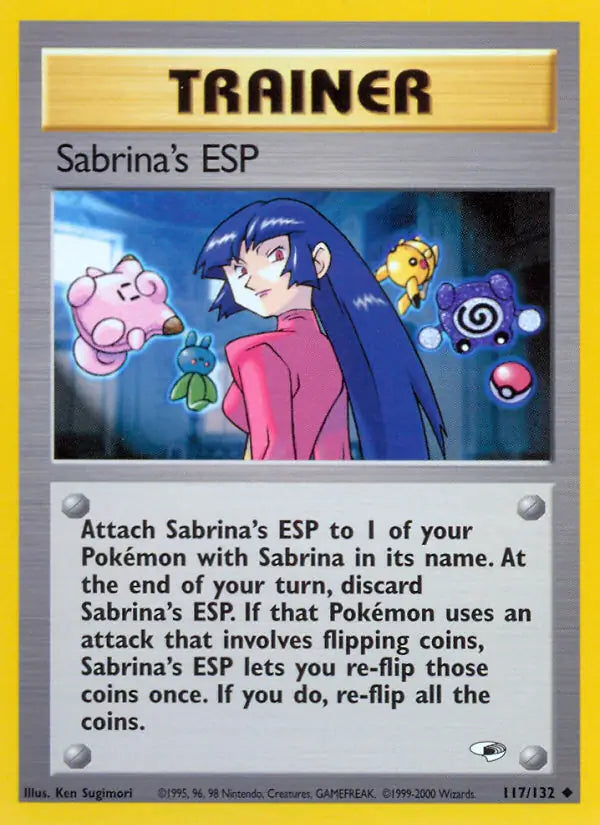 Sabrina's ESP⁣ - Gym Heroes⁣ (Uncommon)⁣ [117] English / Good / Normal