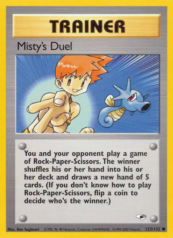 Misty's Duel⁣ - Gym Heroes⁣ (Common)⁣ [123] English / Near Mint / 1st-Edition