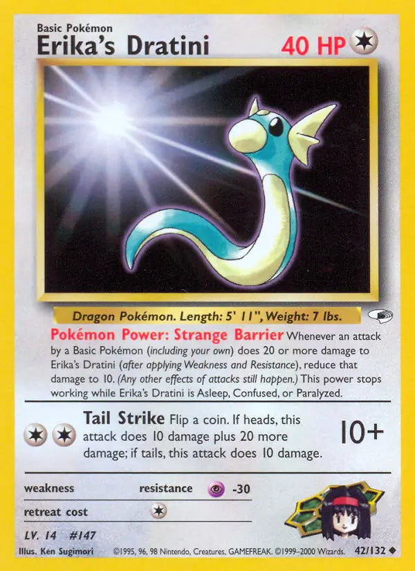 Erika's Dratini⁣ - Gym Heroes⁣ (Uncommon)⁣ [42] English / Excellent / Normal