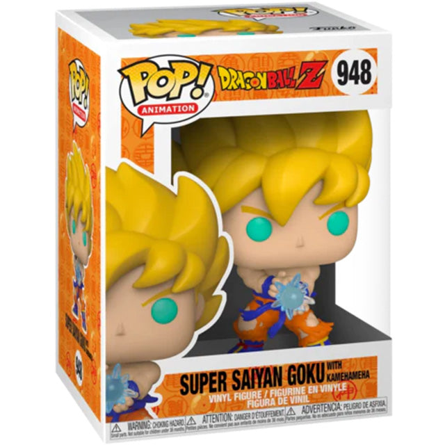 Funko POP! - Dragon Ball Z: Super Saiyan Goku with Kamehameha #948 Action- og legetøjsfigurer Funko POP!