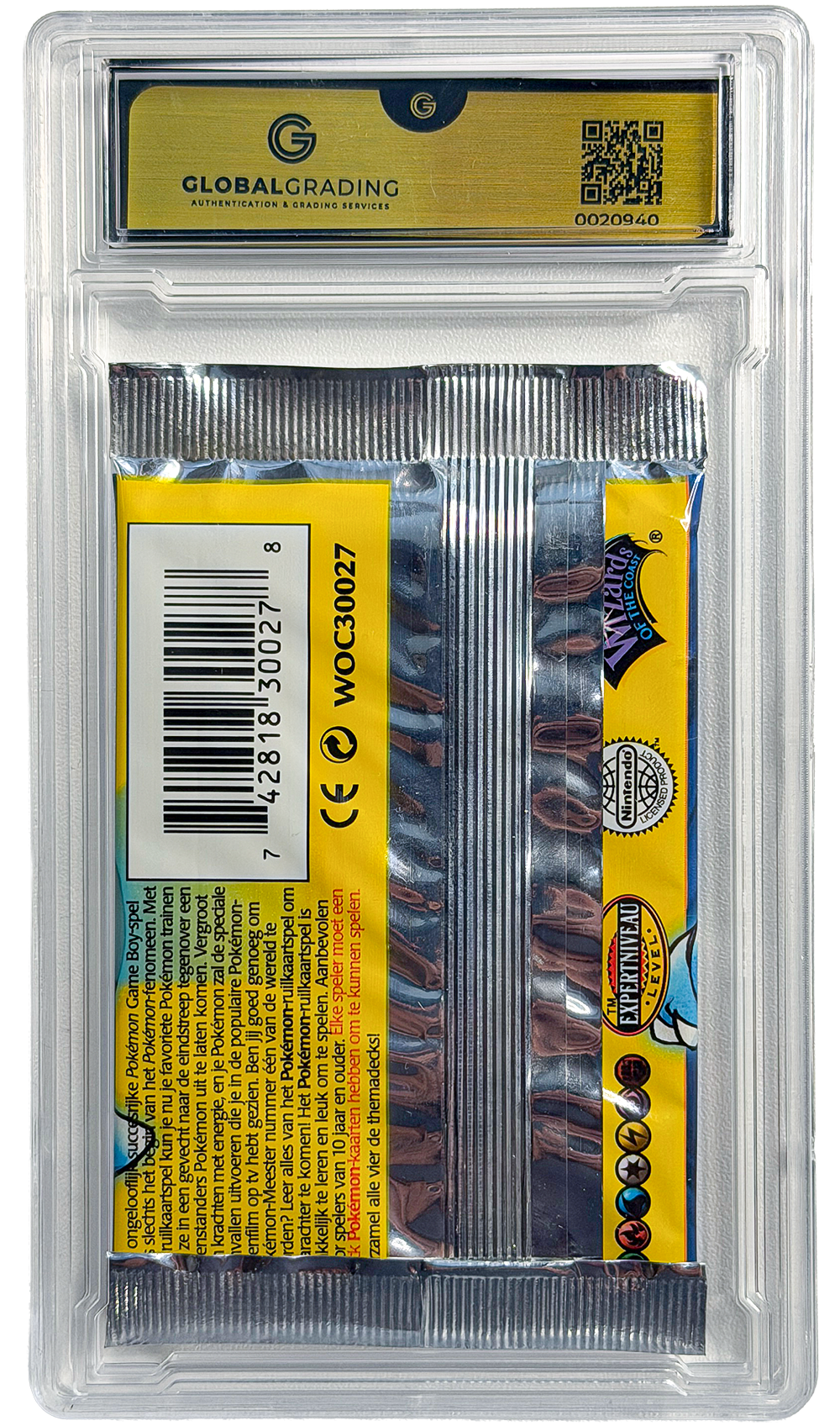 Pokémon TCG: Base Set (1st Edition) - Blastoise Booster Pack - Global Grading 10 (Dutch)