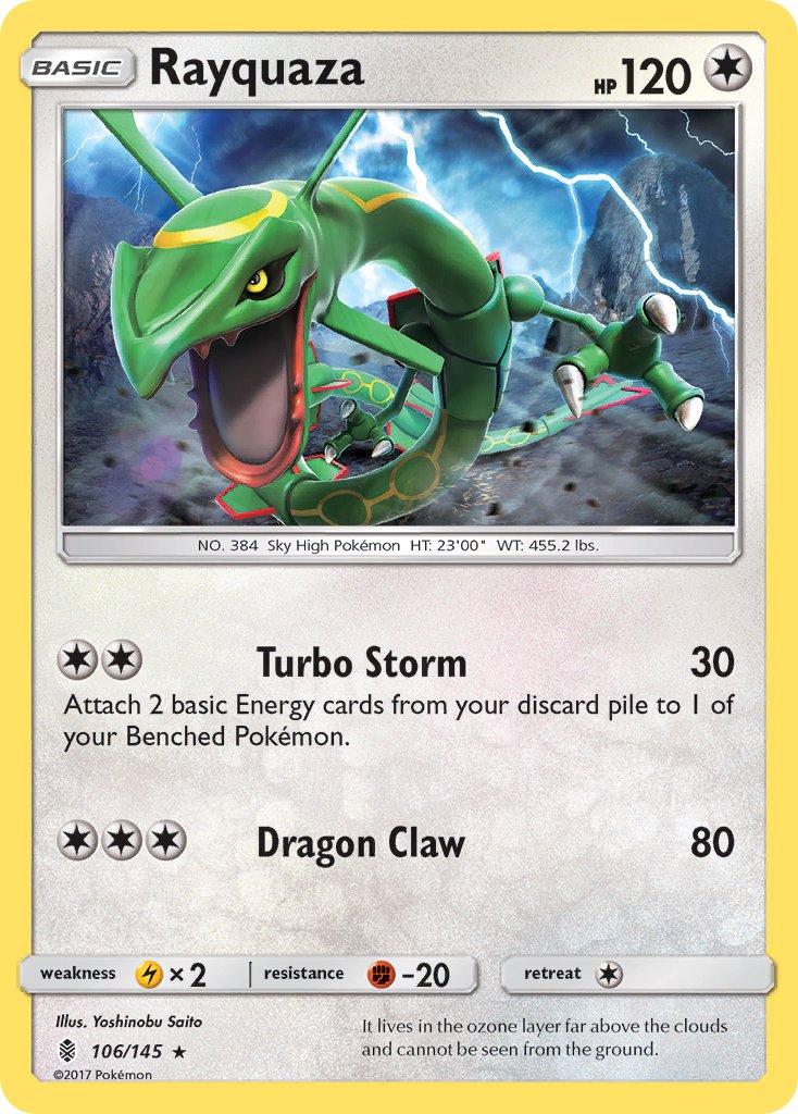 Rayquaza - Guardians Rising (Rare) [GRI-106] English / Near Mint / Normal