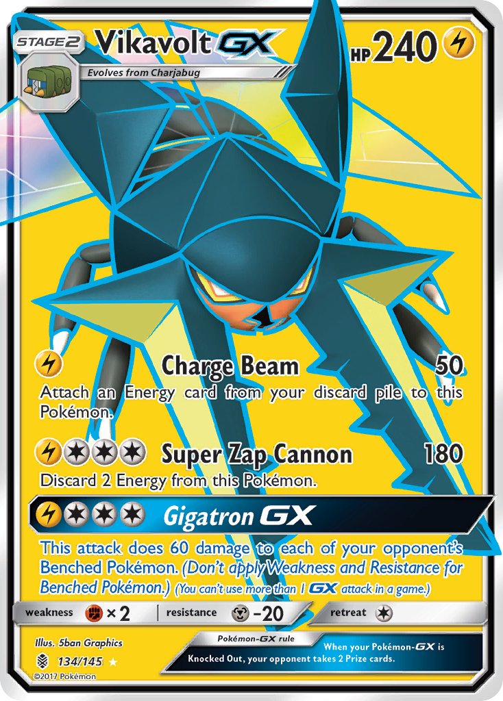 Vikavolt GX - Guardians Rising (Ultra Rare) [GRI-134] English / Near Mint / Normal