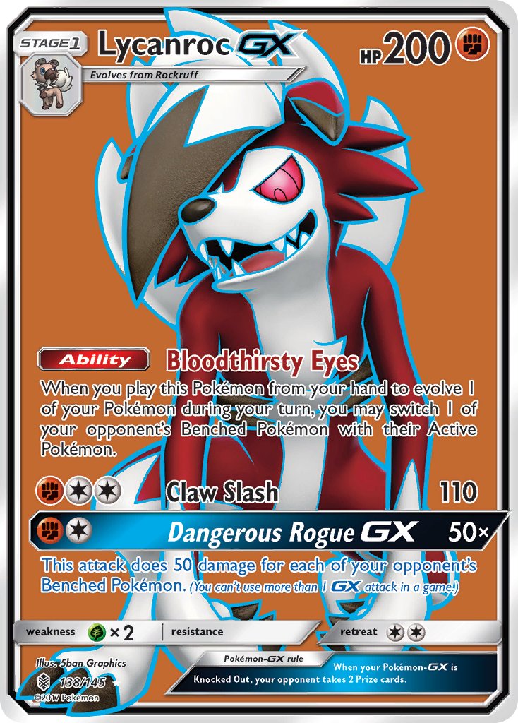 Lycanroc GX - Guardians Rising (Ultra Rare) [GRI-138] English / Near Mint / Normal