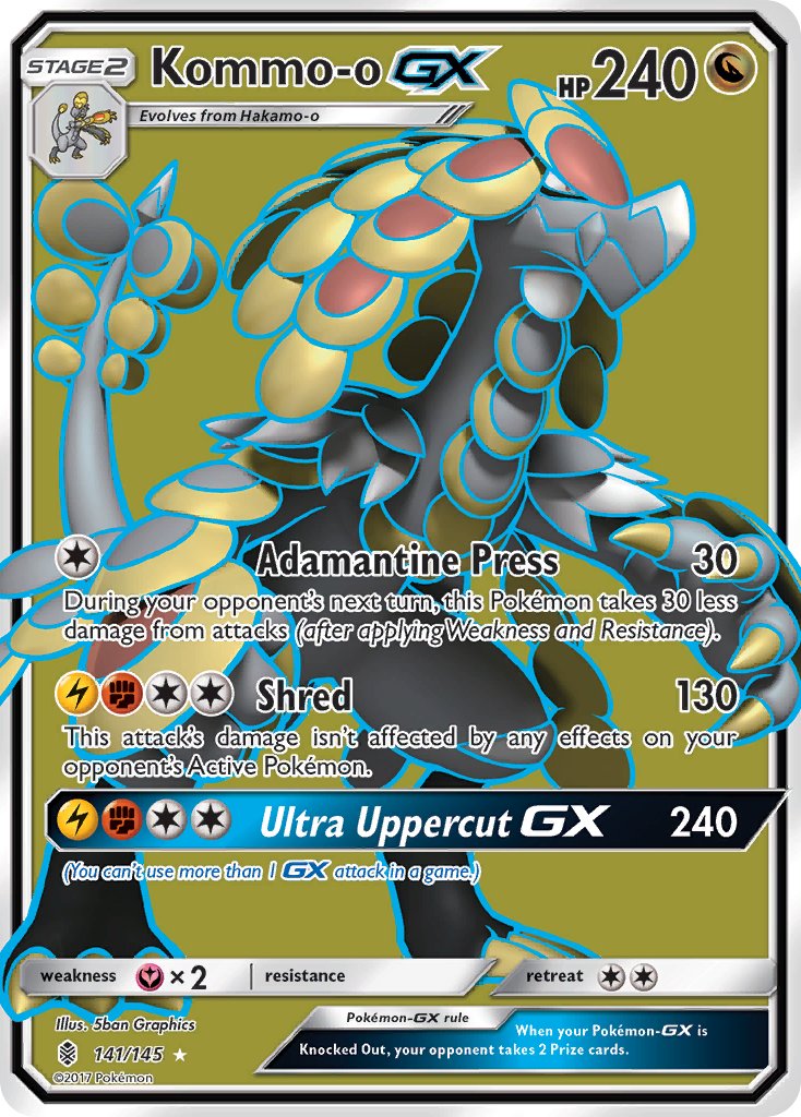 Kommo-o GX - Guardians Rising (Ultra Rare) [GRI-141] English / Near Mint / Normal
