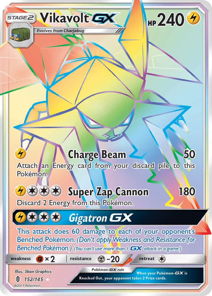 Vikavolt GX - Guardians Rising (Secret Rare) [GRI-152] English / Near Mint / Normal