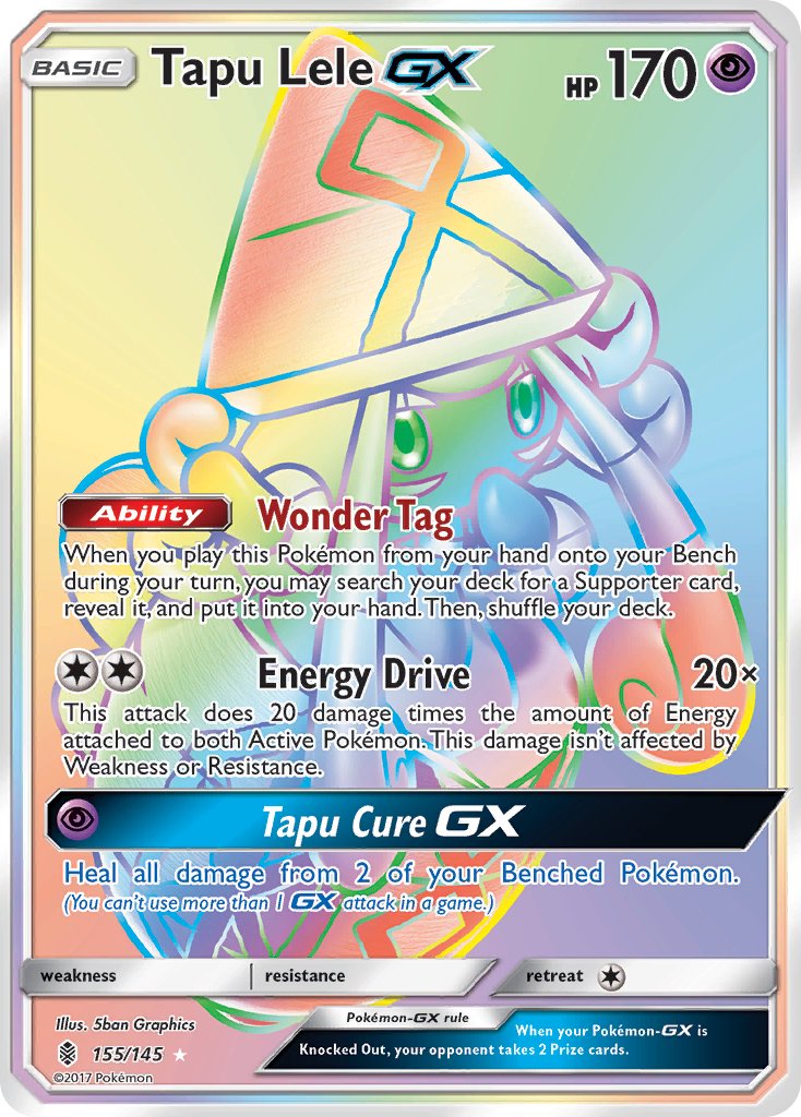 Tapu Lele GX - Guardians Rising (Secret Rare) [GRI-155] English / Near Mint / Normal