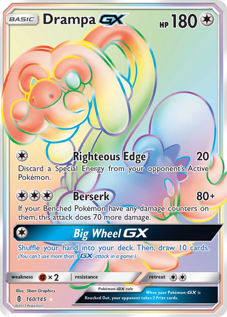 Drampa GX - Guardians Rising (Secret Rare) [GRI-160] English / Near Mint / Normal
