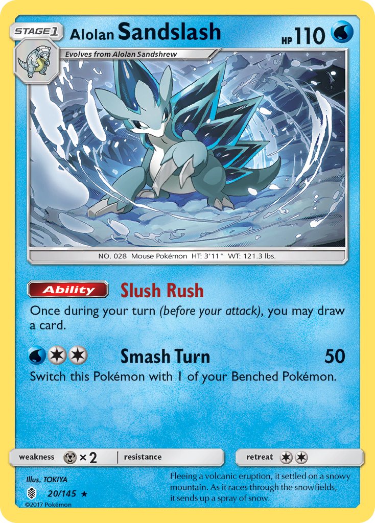Alolan Sandslash - Guardians Rising (Rare) [GRI-20] English / Near Mint / Normal
