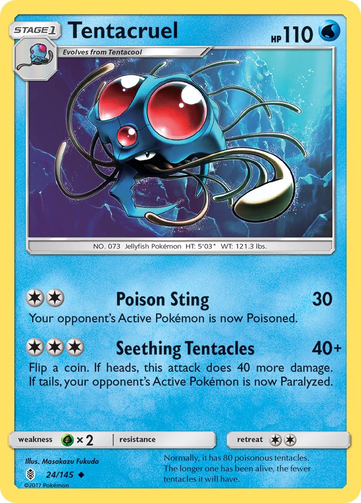 Tentacruel - Guardians Rising (Uncommon) [GRI-24] English / Near Mint / Normal