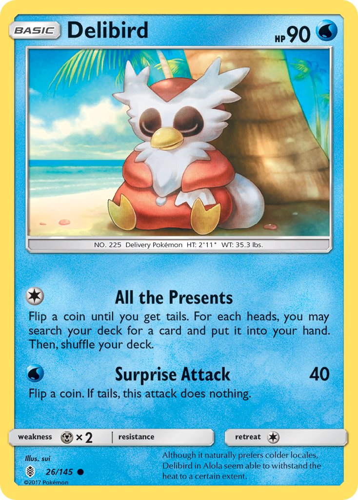 Delibird - Guardians Rising (Common) [GRI-26] English / Near Mint / Normal