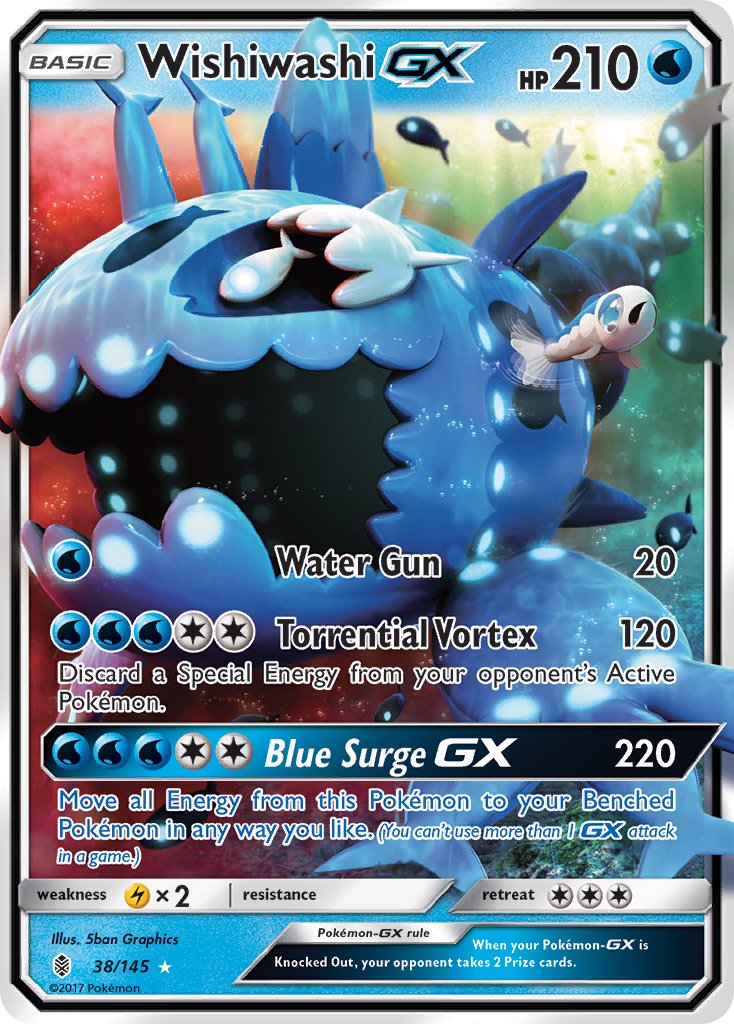 Wishiwashi GX - Guardians Rising (Ultra Rare) [GRI-38] English / Near Mint / Normal