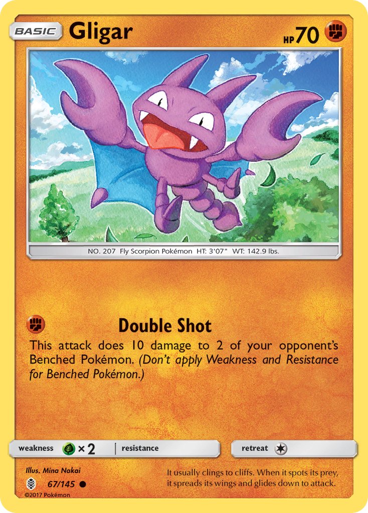 Gligar - Guardians Rising (Common) [GRI-67] English / Near Mint / Normal