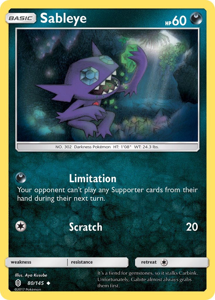 Sableye - Guardians Rising (Uncommon) [GRI-80] English / Near Mint / Normal