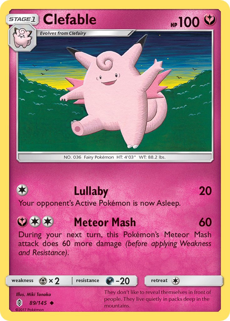 Clefable - Guardians Rising (Uncommon) [GRI-89] English / Near Mint / Normal