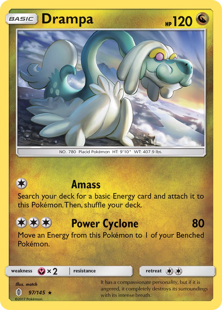 Drampa - Guardians Rising (Holo Rare) [GRI-97] English / Near Mint / Normal