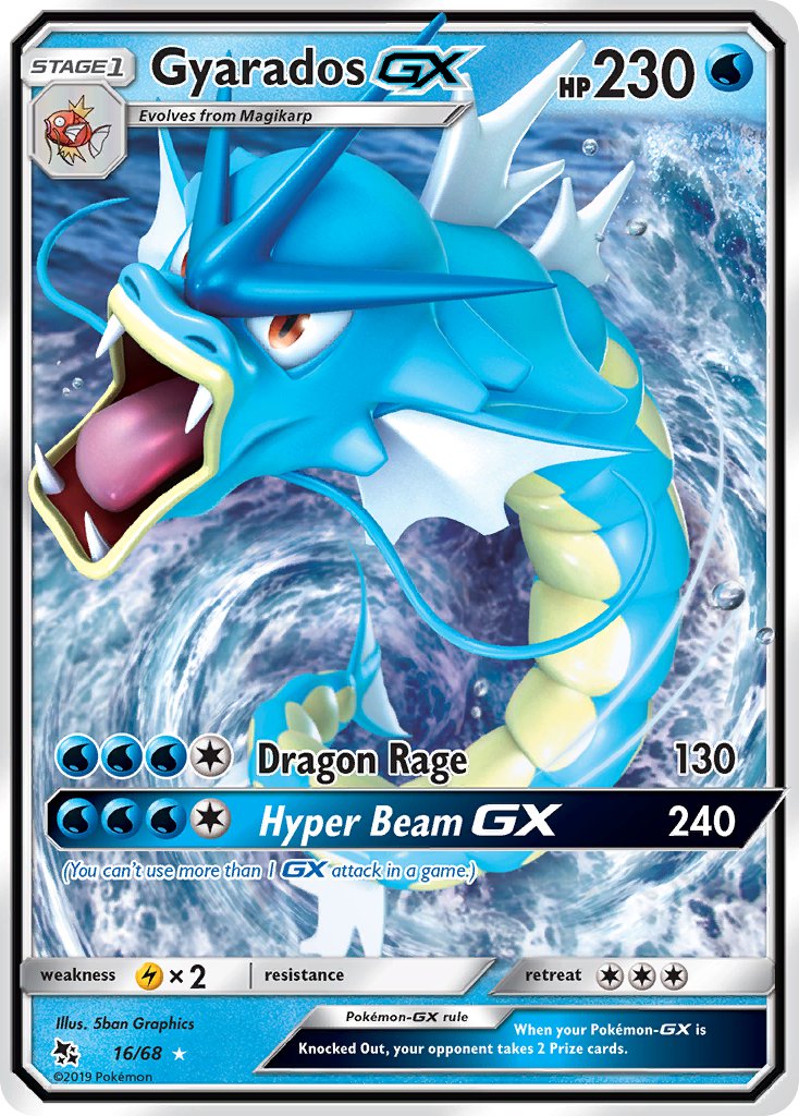 Gyarados GX⁣ - Hidden Fates⁣ (Ultra Rare)⁣ [16] English / Near Mint / Normal