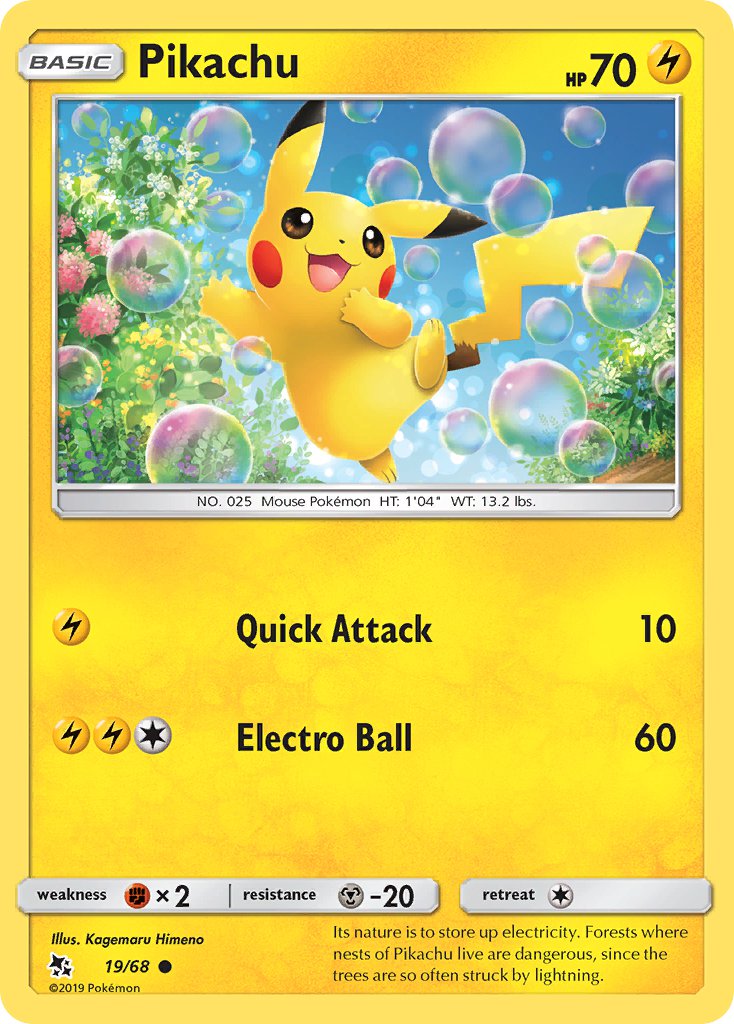 Pikachu⁣ - Hidden Fates⁣ (Fixed)⁣ [19] English / Near Mint / Normal