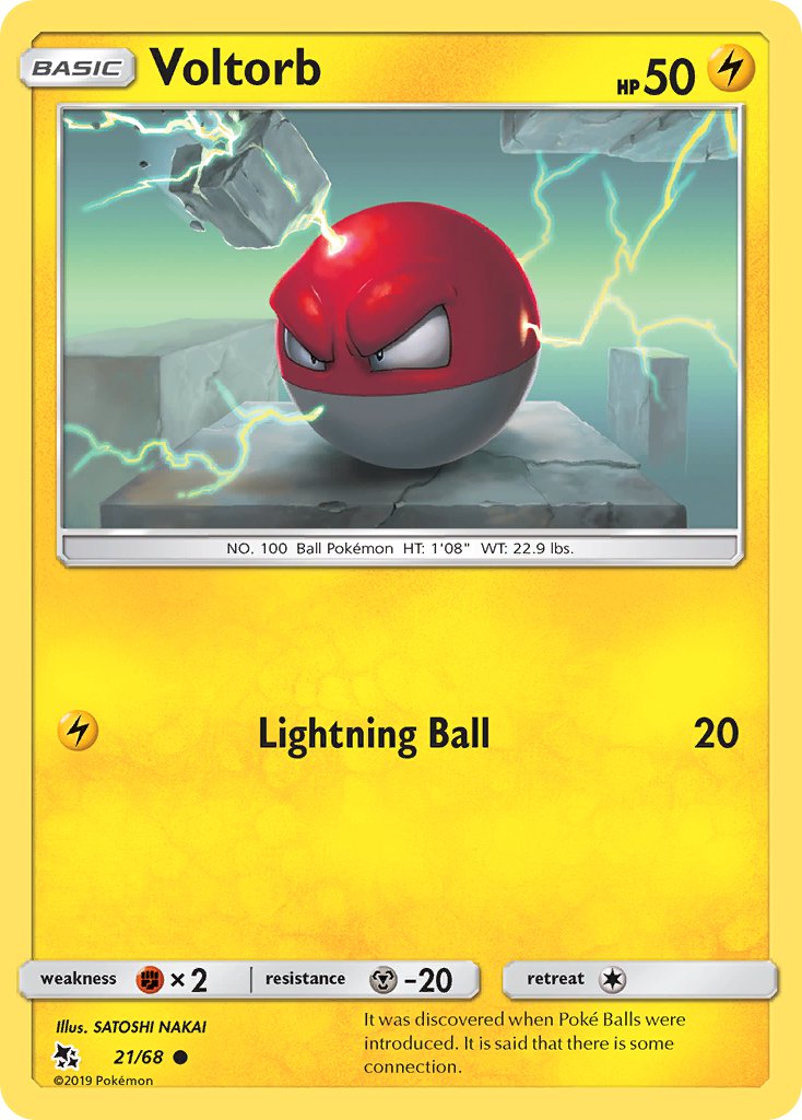 Voltorb⁣ - Hidden Fates⁣ (Common)⁣ [21] English / Near Mint / Reverse-Holo Normal