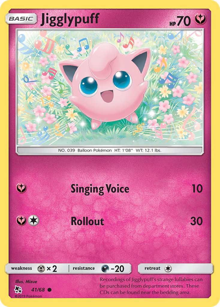 Jigglypuff⁣ - Hidden Fates⁣ (Common)⁣ [41] English / Near Mint / Reverse-Holo Normal