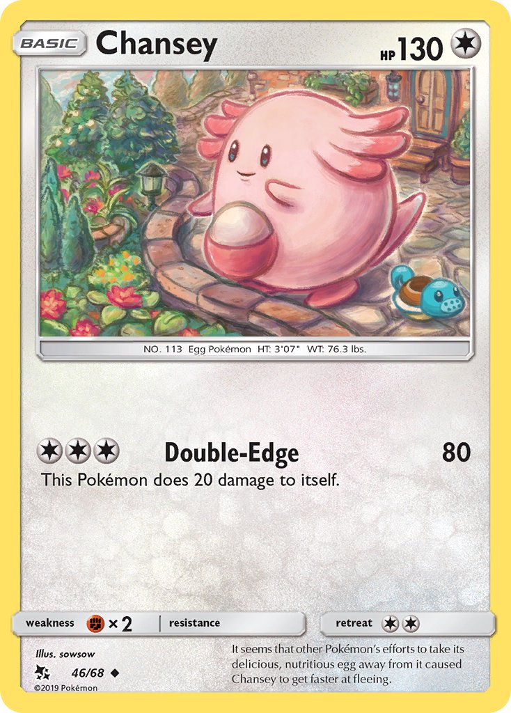 Chansey⁣ - Hidden Fates⁣ (Uncommon)⁣ [46] English / Near Mint / Reverse-Holo Normal
