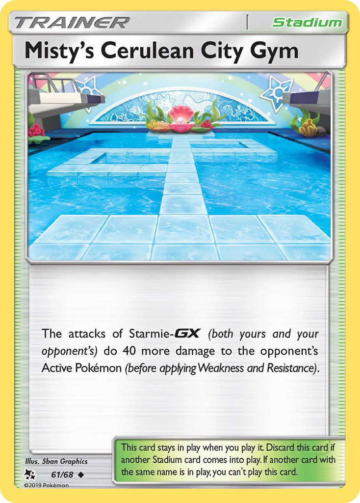 Misty's Cerulean City Gym⁣ - Hidden Fates⁣ (Uncommon)⁣ [61] English / Near Mint / Reverse-Holo Normal
