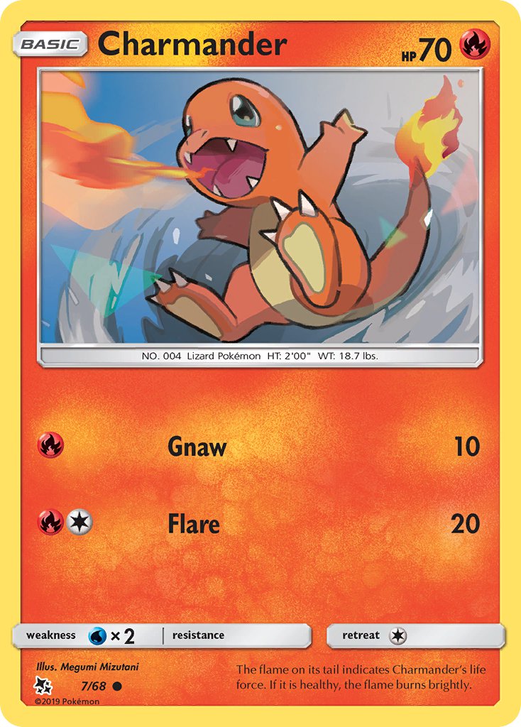Charmander⁣ - Hidden Fates⁣ (Common)⁣ [7] English / Excellent / Reverse-Holo Normal