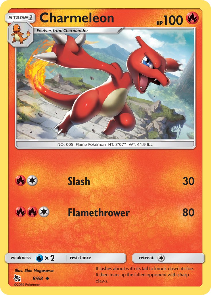 Charmeleon⁣ - Hidden Fates⁣ (Fixed)⁣ [8] English / Near Mint / Normal